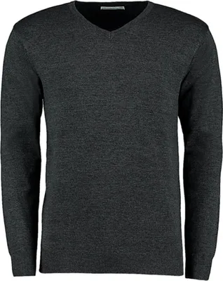 Produktbild von Kustom Kit Herren V-Neck Sweater Shirt Pullover Pulli Sweatshirt, Größe:XL, Farbe:Graphite