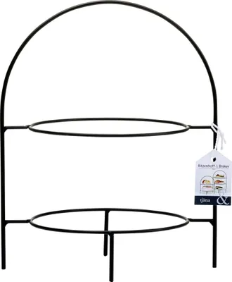 Produktbild von Ritzenhoff & Breker Teller-Etagère TJÄNA 2-stufig aus schwarzem Metall