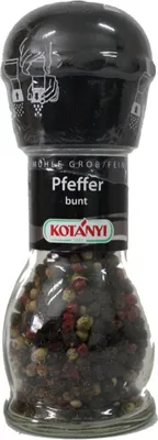 Obrázok produktu pre Kotanyiho mlynček korenie zafarbené na hrubo jemné v mlynčeku na korenie 35g