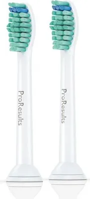 Produktbild von Philips Sonicare ProResults Standard-Bürstenkopf für Schallzahnbürste HX6012/05, 2 Stück(e), Grün, Weiß