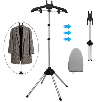 Produktbild von Wäscheständer, Wäschetrockner, klappbar, 160cm Kleiderbügel, Höhenverstellbar Kleiderständer, Standtrockner, für Dampfglätter, Bügelwäsche