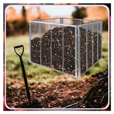 Produktbild von Metallkomposter verzinkt 100 x 100 x 80 cm Garten Kompostbehälter