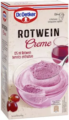 Produktbild von Dr. Oetker Rotwein Creme ein Geschmackserlebnis 203g 7er Pack