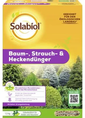 Produktbild von Gehölzdünger Solabiol Baum-,Strauch & Heckendünger Granulat 1,5 kg