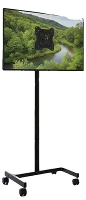 Obrázek produktu pro Stojan na televizor, výškově nastavitelný, přenosný design, černá barva