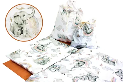Produktbild von KINDER SCHLAFSACK 70x125 cm mit Reißverschluss 100 % Baumwolle MUSTER O1