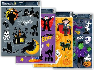 Zdjęcie produktu dla MFP Folia okienna Halloween brokat HA001
