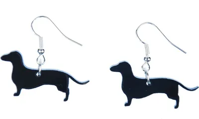 Produktbild von Dackel Hund Ohrringe Miniblings Hänger Saussage Dog Acrylglas Dachshund