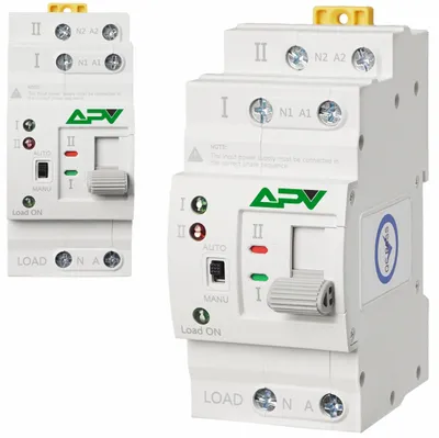 A product shot of a dual power automatic transfer switch.