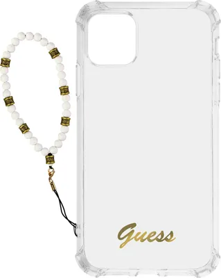 Produktbild von Guess GUHCP12LKPSWH iPhone 12 Pro Max 6,7  Transparentes Hardcase White Pearl Handyhülle