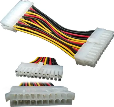 Produktbild von P27 Netzteil-Adapter Stromkabel – 20-Pin Stecker auf 24-Pin Buchse – ATX Mainboard PSU Adapter für PC