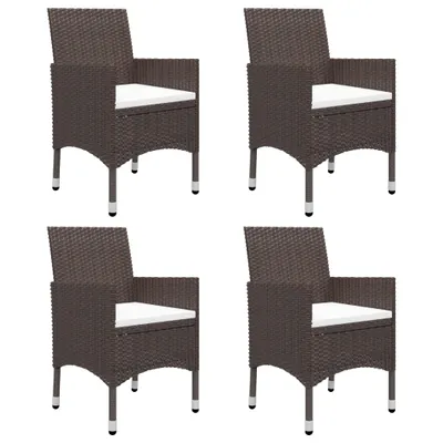 Immagine prodotto di vidaXL set da pranzo da giardino 5 pezzi marrone