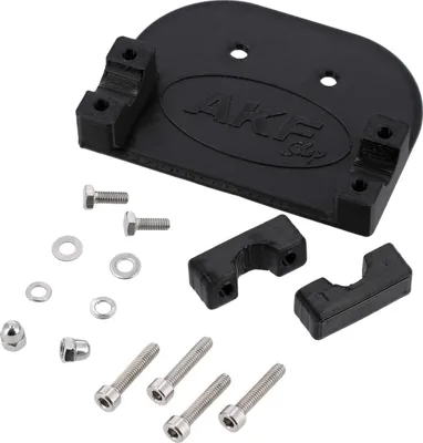 Produktbild von Kennzeichenhalter 3D-Druck, für Gepäckträger, Schwarz - für Simson KR51, SR4