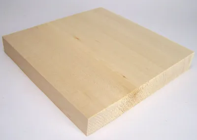 Produktbild von 1 Stück Lindenholz, unbehandelt zum Drechseln oder Schnitzen 2,5x20x20 cm