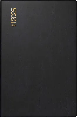 Immagine prodotto di RIDO 70-16 212 905 Calendario tascabile modello partner/Industie II - 2 giorni / 1 pagina, 7,5 x 11,2 cm, nero