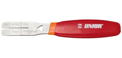 Produktbild von Unior 1757/2DP-US 2 in 1 Bremscheiben-Werkzeug, red