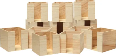 Produktbild von VBS XXL Zettelboxen, 12 Stück, 10,5 x 10,5 x 10 cm