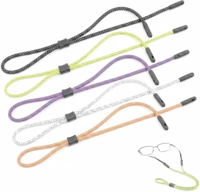 Produktbild von Brillenband reflektierend, 5 Stück, verstellbar, Antirutsch, für Sonnenbrillen und Brillen