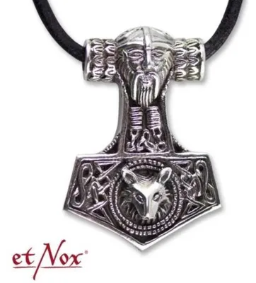 Produktbild von etNox Silber Anhänger „Thors Hammer“ mit Band und Box
