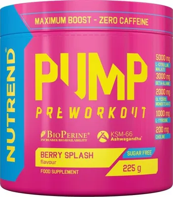 Productafbeelding van Pump Preworkout - 225 g, tropische fruitsmaak