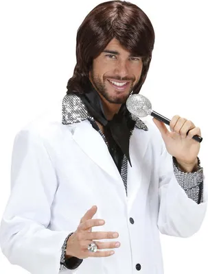 Produktbild von W WIDMANN MILANO Herren Perücke, 70er Jahre Frisur, braun, Kostüm Accessoire für Karneval