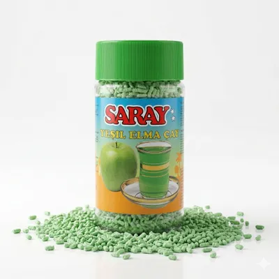 Produktbild von Saray Instant Tee mit grüner Apfelgeschmack Tee 200g - 1er