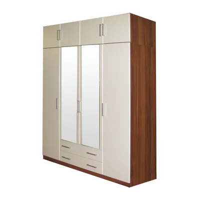 Immagine prodotto di ESO Armadio a 4 ante 61540 noce/bianco