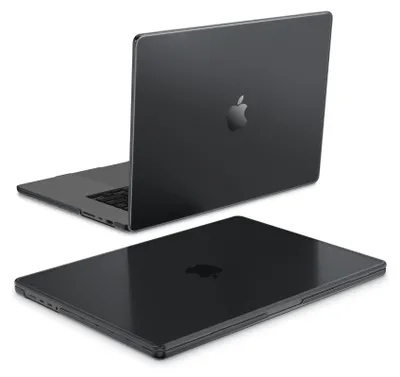 Produktbild von Fintie Hülle Kompatibel mit MacBook Pro 16 Zoll M5 M4 M3 M2 M1 Pro/Max (2026/2024/2023/2021), Ultradünne Matt Hartschale Schutzhülle Case, Schwarz