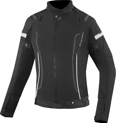 Produktbild von Bogotto Vysio wasserdichte 3in1 Damen Motorrad Textiljacke, schwarz/weiß, XS