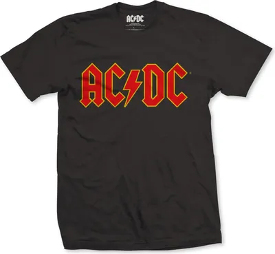 Image de AC/DC - Logo T-Shirt unie X-Large - Noir