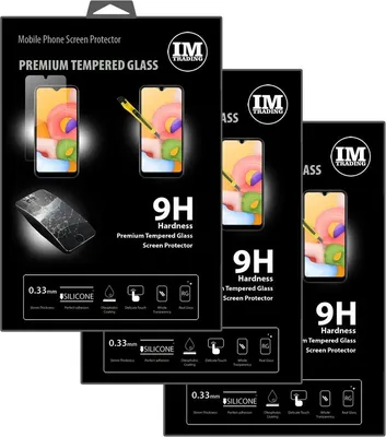 Obrázek produktu pro ochranné tvrzené sklo 3X 9H pro Samsung Galaxy A01 (A015F)