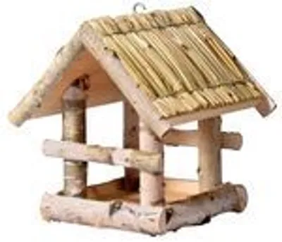 Produktbild von PANTO Vogelhaus Harmonie - Wildvogel Futterstelle aus Birkenholz