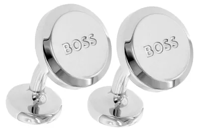 Productafbeelding van Boss - Gepolijste logo-manchetknopen GT14091 (one size) (zilver)