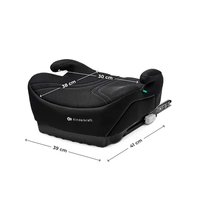 Image de Kinderkraft I-BOOST 2 PRO i-Size Siège enfant 125-150 cm, Siège auto avec ISOFIX, Respirant, Léger & Sûr, Noir
