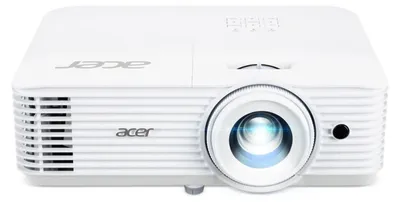 A white Acer projector is shown from the front.