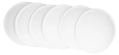 Imagen del producto de Almohadillas absorbentes para lactancia, 100% algodón, 12 unidades, lavables, sin fugas, ideales para el período de lactancia