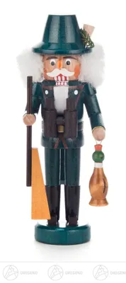 Produktbild von Jäger grün (14cm) Nussknacker von Dregeno Seiffen