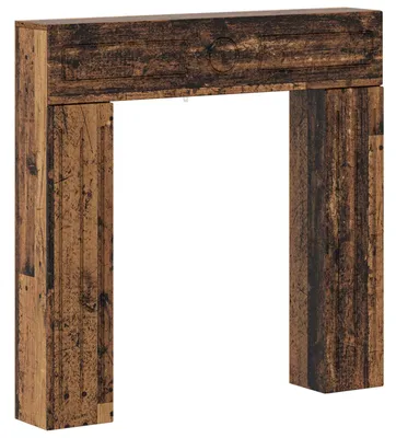 Obrázok produktu pre vidaXL Obklad krbového ohniska, drevo, 102 x 18 x 100,5 cm, drevovláknité dosky