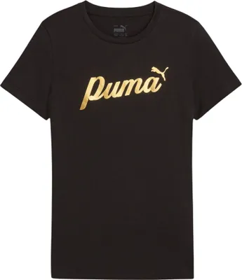 Produktbild von Puma Essentials+ Script Metallic Shirt Mädchen