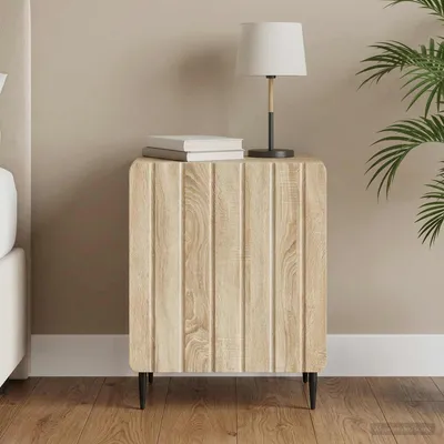 Immagine prodotto di vidaXL Comodino in rovere Sonoma 43 x 34,5 x 52 cm in materiale derivato dal legno