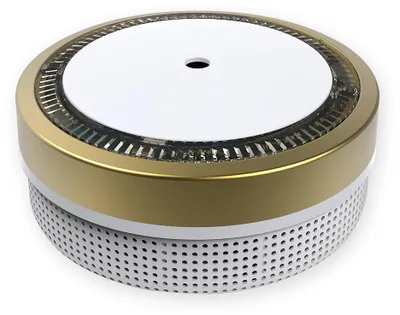 Immagine prodotto di NEMAXX® M1-Mini Rilevatore di Fumo Ø71,6mm Fotoelettrico EN14604 (AFNOR 0333) VdS G216020 85 dB 3V Litio Hush Fino a 10 Anni Oro 1x