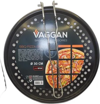 Produktbild von ORION Grillblech Grillplatte für PIZZA Grillpfanne perforiert 33 cm
