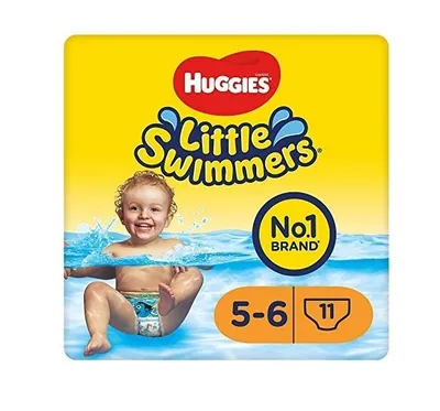 Zdjęcie produktu dla Jednorazowe pieluszki do pływania Huggies "Little Swimmers" rozmiar 5, opakowanie 11 sztuk dla dzieci o wadze 11-18 kg