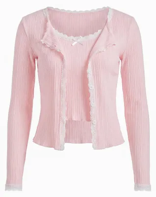 Immagine prodotto di BIANY, set da donna composto da due pezzi - rosa, taglia XS