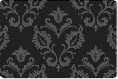 Produktbild von MuchoWow® Schreibtischunterlage Barock - Schwarz - Muster 60x40 cm - XXL Mauspad - Großes Mauspad