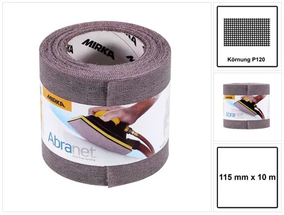 Produktbild von Mirka Abranet 115Mm X 10M Grip Rolle P120