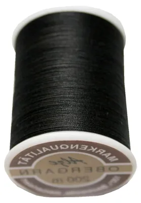 Produktbild von Obergarn für Nähmaschinen aus Baumwolle 50/3, 200 m, schwarz