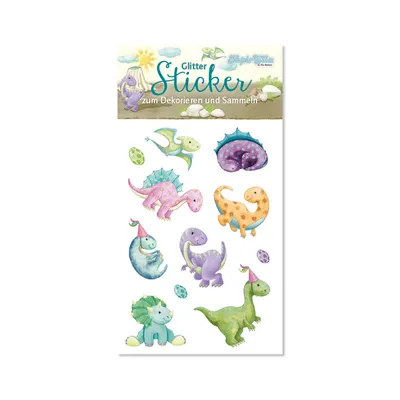 Produktbild von TapirElla Glitter-Sticker Dinosaurier Motiv Nr. 2