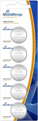 Produktbild von MEDIARANGE MRBAT137, Einwegbatterie, CR2430, Lithium, 3 V, 5 Stück(e), 340 mAh