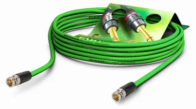 Productafbeelding van Video-patchkabel HD-SDI (HDTV) SC-Vector PLUS 1.6L/7.3, 3G-SDI, 1 x | BNC / BNC, TRIK®, 10,00 meter, groen, zwart